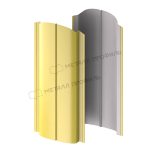 Штакетник металлический МП ELLIPSE-O 19х126 NormanMP 0.5