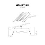 Штакетник металлический МП LАNE-T 16,5х99 ECOSTEEL 0.5 — изображение 2