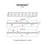 Профилированный лист МП-20x1100-B Цинк 0.5 — изображение 2